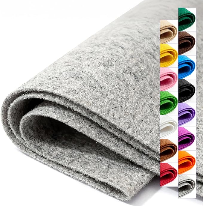 Felt Fabric 36'' X 36'' Large Felt Sheets Stiff Craft Felt by The Yard by FEIYAUMI