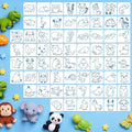 Marspark 66 Pcs Small Stencils for Crafts Reusable 3 Inch Stencils for Painting by Marspark