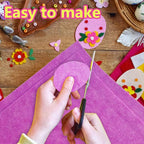 Jtnohx Color Felt, Soft Felt Sheets, 1.4mm Thick 8"x12" Handicraft Felt Fabrics - Image 8