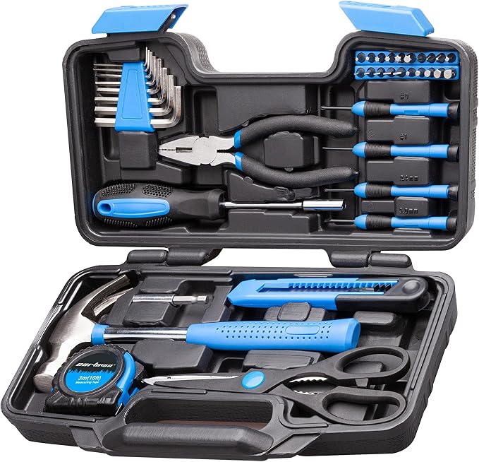 CARTMAN 39-Piece Household Tool Set, DIY projects, furniture setup, and daily by CARTMAN