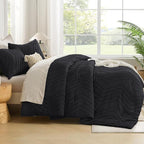 Andency Black Oversized Super King Comforter Set 120x120, Extra Large King Size - Image 7
