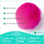 Kondoos Natural Wool roving, 2 OZ. Best Wool - Image 3