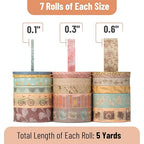 Mr. Pen- Washi Tape Set, 21 Rolls, 5 Yards/Roll | Washi Tape - Image 4