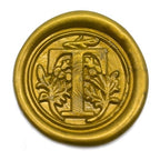 Medieval Initial Alphabet Sealing Wax Stamps, Brass Head Wooden Handle - Image 2