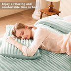 CozyLux Fluffy Queen Comforter Set - Image 8