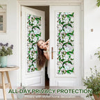 Stained Glass Window Film UV Resistant Window Privacy Film White Floral Privacy - Image 3
