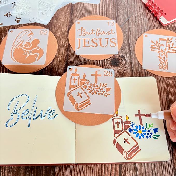 Christian Stencils for Painting, - Image 3