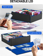 ZLCA Card Storage Box for MTG PTCG, Commander Deck Box Holds 3200+ Cards - Image 4