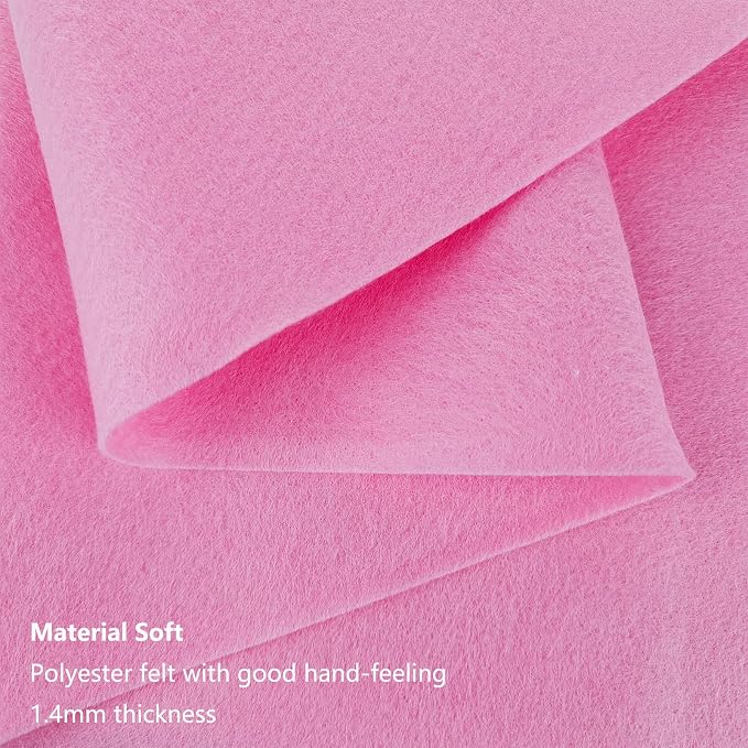 Jtnohx Color Felt, 1 Square Yard Felt Fabric, 1.4mm Thickness Flexible Craft - Image 4