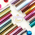 Tintnut Holographic Permanent Vinyl 16 Pcs 12x12in Metallic Adhesive Vinyl | - Image 7