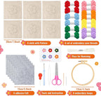 WATINC Flower Punch Needle Coaster Kit - Image 2