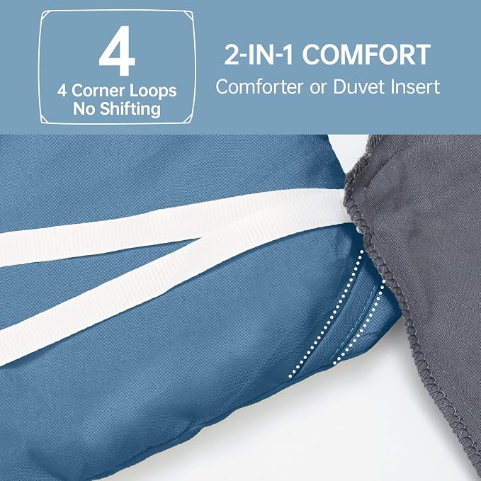 MUXHOMO King Size Comforter Set, All Season Ultra Soft Down Alternative Bedding - Image 6