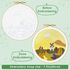 ERKOON Punch Needle Kit Adults Beginners, DIY Easy Landscapes Embroidery Set - Image 3