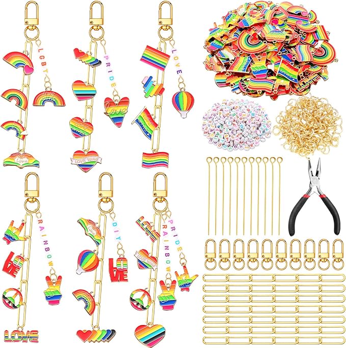 CraftyDream 558 Pcs Pride Charms by CraftyDream