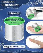 FIVEIZERO 18 Gauge Aluminum Craft Wire 328ft, Armature Wire - Image 2