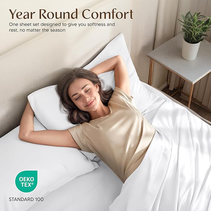 Utopia Bedding Queen Size Sheet Set – 4 Piece Bed Sheets, Soft and Breathable - Image 5