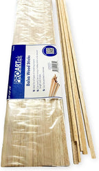 Proartek PK00028 Model BWS001X015 Balsa Wood Strips, 1/8" x 1/4" x 36" - Image 3