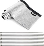 Wire Heat Shield Sleeve Aluminized Heat Shroud Heat Sleeving Fuel Line 2.2" by LEDAUT