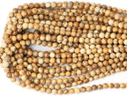 60PCS 6mm Natural Picture Jasper Stone Round Loose Beads - Image 3
