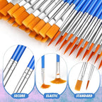 66 Pcs Small Paint Brushes Set - Image 3