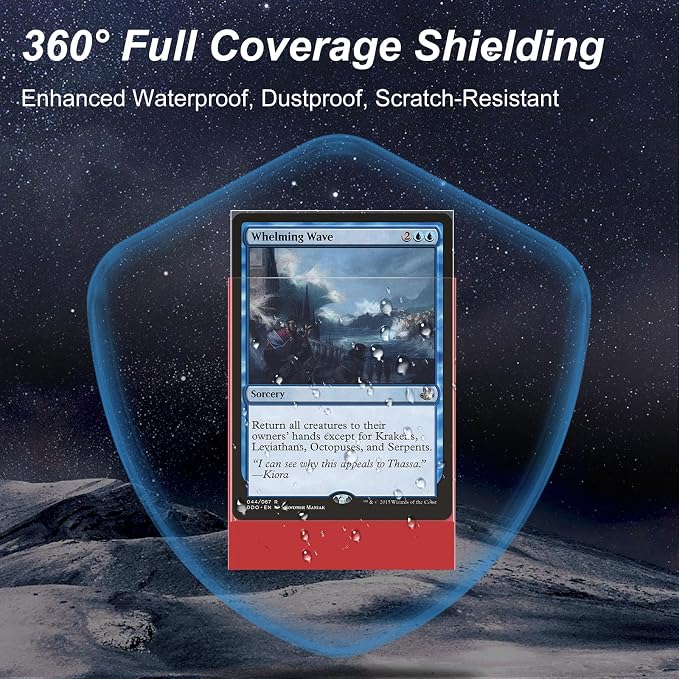 400 Pack Card Sleeves, 200 Matte Red Trading Card Sleeve and 200 Inner Sleeves - Image 5