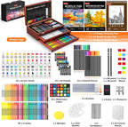 Soucolor Art Supplies, 192 Pack Deluxe Art Set Drawing Painting Supplies Kit | - Image 2