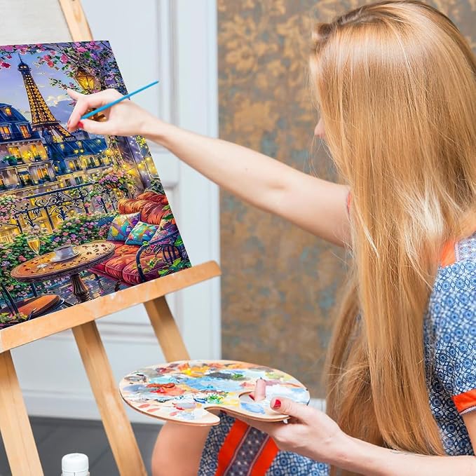 Mrnsiet Paint by Numbers Kit for Adults Beginners, City View Art Adult Paint by - Image 5