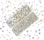 4000pcs Hot Fix Round Crystals Gems Glass Stones Hotfix Flat Back Rhinestones - Image 5