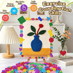 1000Pcs Glitter Foam Stickers, Colorful Self Adhesive Geometric Foam Stickers - Image 4