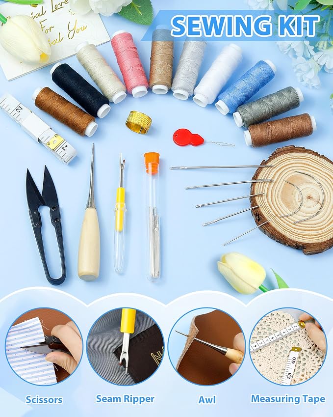PLANTIONAL Upholstery Repair Sewing Kit, Heavy Duty Sewing Kit - Image 6