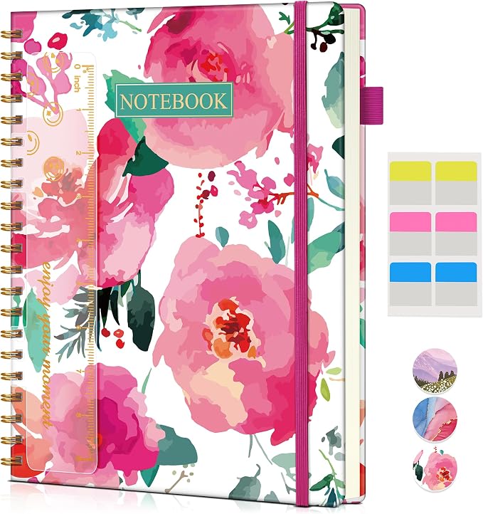 Spiral Notebook Journal 8.5” x 11”, A4 Large Notebooks by UEBZFOCS