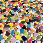 1.1 LB Aonuoao Irregular Ceramic Mosaic Tiles by AONUOAO
