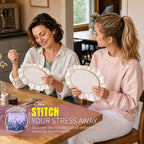 ETSPIL Beginner Embroidery Kit for Adults, No-Wash Finish, 4K Video | - Image 7