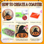 EWJRNSF 6 PCS 5D Diamond Painting Coasters Kits - Image 3