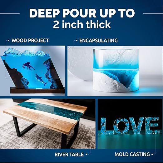CRAFT RESIN Deep Pour Epoxy Resin Kit 1.5 Gallon – - Image 3