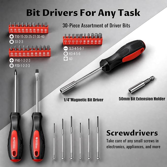 Anfrere 148-Piece Home Tool Set - Image 3