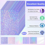 Nezyo 60 Sheet Holographic Laminate Sheet Clear Glitter A4 Size Vinyl Sticker - Image 4