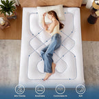 BEDLORE Twin XL Mattress Topper, Thick Pillow Top Pad - Image 6