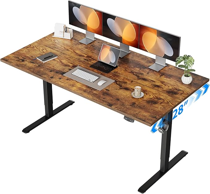 Agilestic Electric Standing Desk, 55 x 28 Inches Height Adjustable Desk by Agilestic
