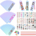120Pcs Acrylic Bookmark Blanks Kits, Iridescent Clear Bookmarks Bulk by Unknown