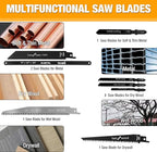 8-In-1 Multi Blades Hand Saw, Drywall Cutter. Hacksaw. Long Blade Hand Saw - Image 3