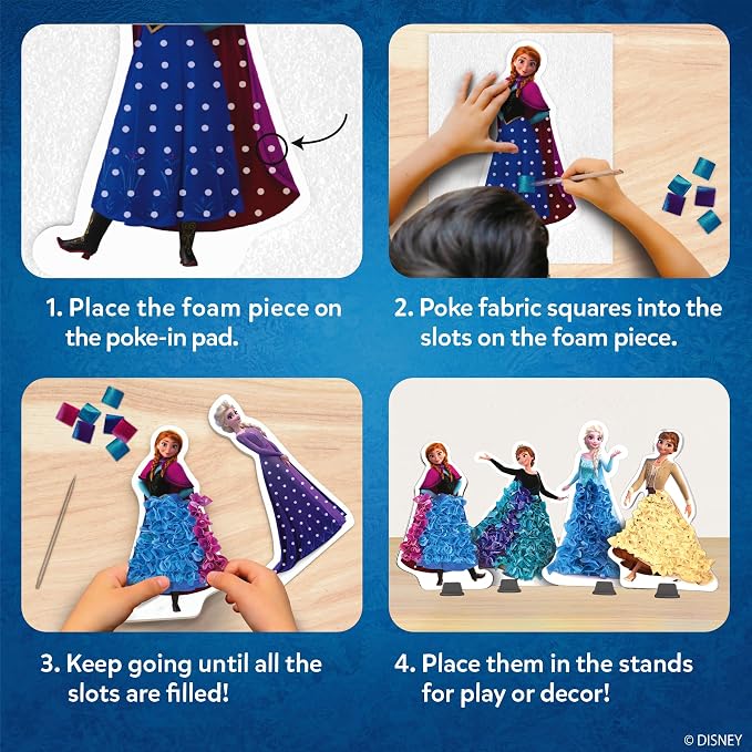Skillmatics Poke-in Art – Disney Frozen, Mess-Free DIY Wood Craft Kit | - Image 4