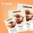 Canson Graduate Natural Mixed Media Pad, 9x12 inch, 20 Sheets | Artist Paper - Image 4