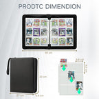 Trading Card Binder with Sleeves 9 Pocket Premium 720 Double Sided Pocket PU - Image 2