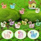 240 Pcs Glitter Mini Resin Ducks, Colorful Tiny Small Plastic Ducks Figures to - Image 2
