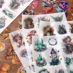 Scrapbook Fantasy Stickers 20 Sheets 240 Pre-Cut Washi Stickers - Image 7
