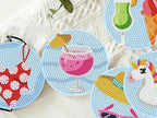 Benjenes 8PCS Summer Diamond Art Coasters Kit - Image 8