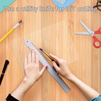 Queekay 120 Pack 5" x 7" Clear Acrylic Sheet Panel Plastic Cast Transparent - Image 6
