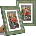 Vittanly 5x7 Picture Frames Set of 2, Ornate Vintage Photo Frame by Vittanly
