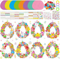 Hollowfly 48 Sets Easter Wreath Craft Kits DIY Easter Egg Wreath Hanging by Hollowfly